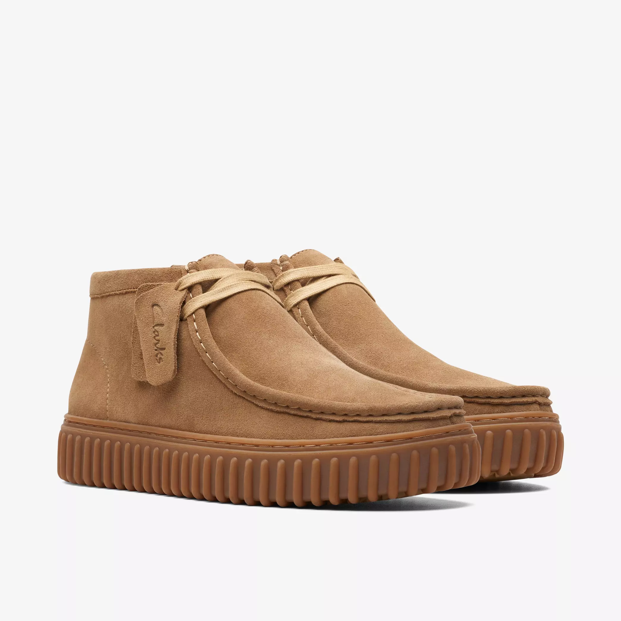 CLARKS TORHILL HI DARK SAND SUEDE - Tôpette Skateboards & Lifestyle